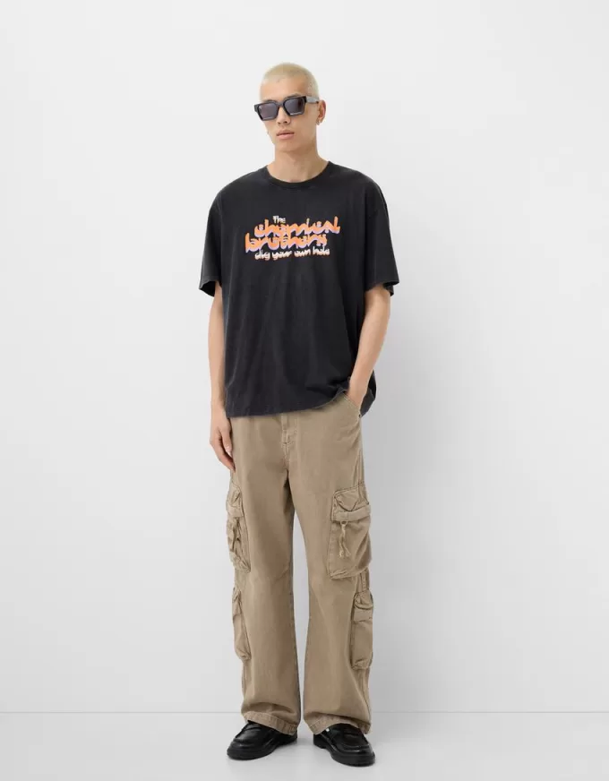 Tricou The Chemical Brothers cu mânecă scurtă, cu croială relaxată