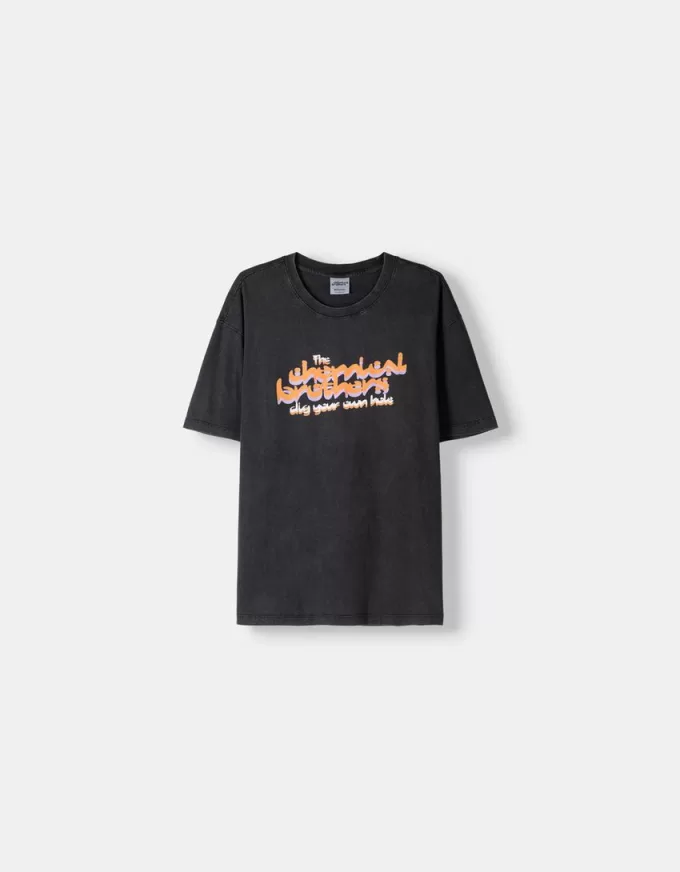 Tricou The Chemical Brothers cu mânecă scurtă, cu croială relaxată