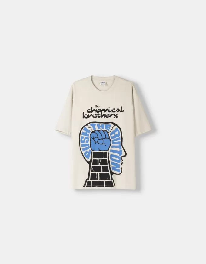 Tricou The Chemical Brothers cu mânecă scurtă, cu croială relaxată