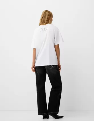 Tricou Tyla cu maneca scurta cu strasuri