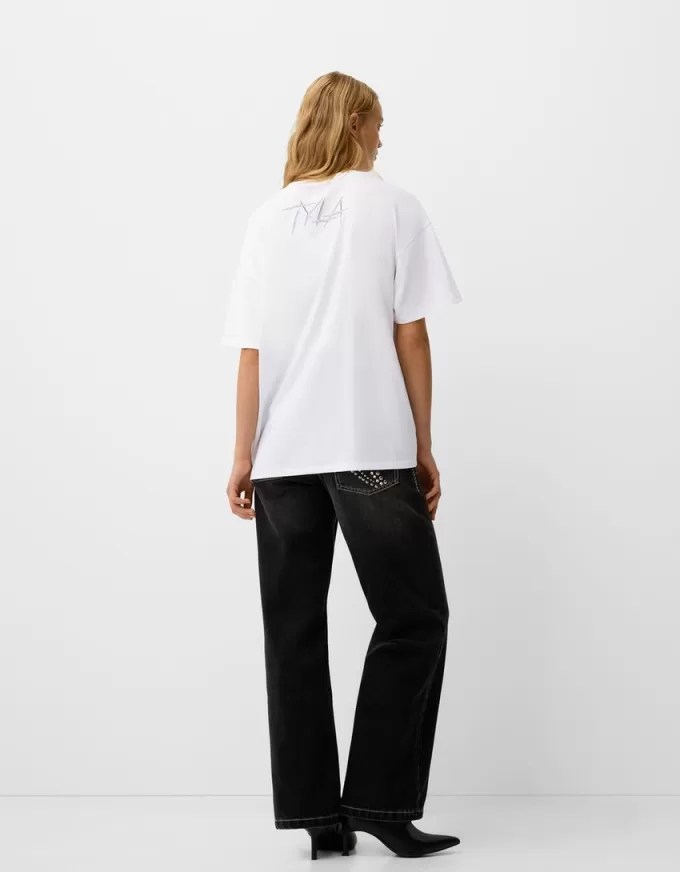 Tricou Tyla cu maneca scurta cu strasuri Tricou Tyla cu maneca scurta cu strasuri