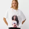 Tricou Tyla cu maneca scurta cu strasuri Tricou Tyla cu maneca scurta cu strasuri