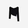 Tricou asimetric cu maneca lunga Tricou asimetric cu maneca lunga
