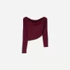 Tricou asimetric cu maneca lunga Tricou asimetric cu maneca lunga