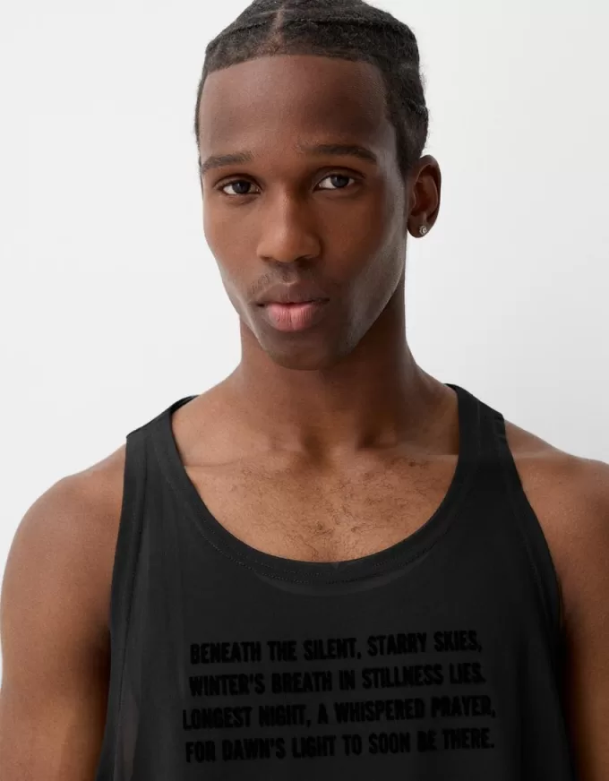 Tricou cu bretele dublu strat