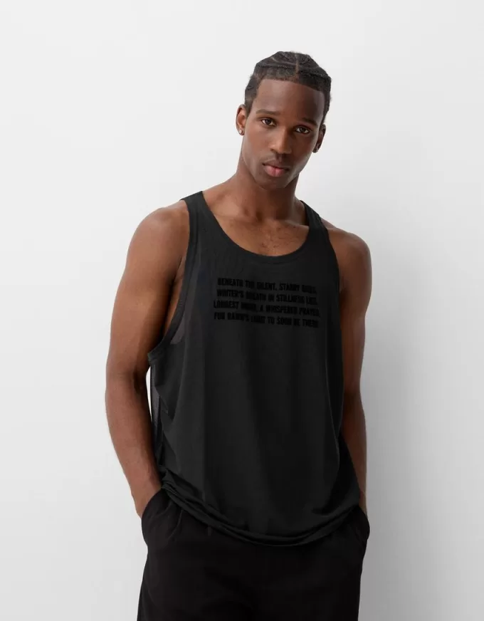 Tricou cu bretele dublu strat