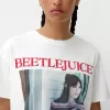 Tricou cu imprimeu Beershka x Beetlejuice Tricou cu imprimeu Beershka x Beetlejuice