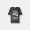 Tricou cu imprimeu Beershka x Beetlejuice Tricou cu imprimeu Beershka x Beetlejuice