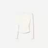 Tricou cu mânecă lungă adunată