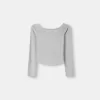 Tricou cu mânecă lungă cu decolteu Bardot Tricou cu mânecă lungă cu decolteu Bardot