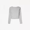 Tricou cu mânecă lungă cu decolteu în V Tricou cu mânecă lungă cu decolteu în V