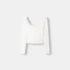 Tricou cu mânecă lungă cu decolteu pătrat Tricou cu mânecă lungă cu decolteu pătrat