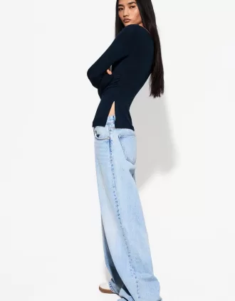 Tricou cu maneca lunga cu detaliu incrustat