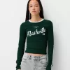 Tricou cu maneca lunga cu imprimeu Tricou cu maneca lunga cu imprimeu