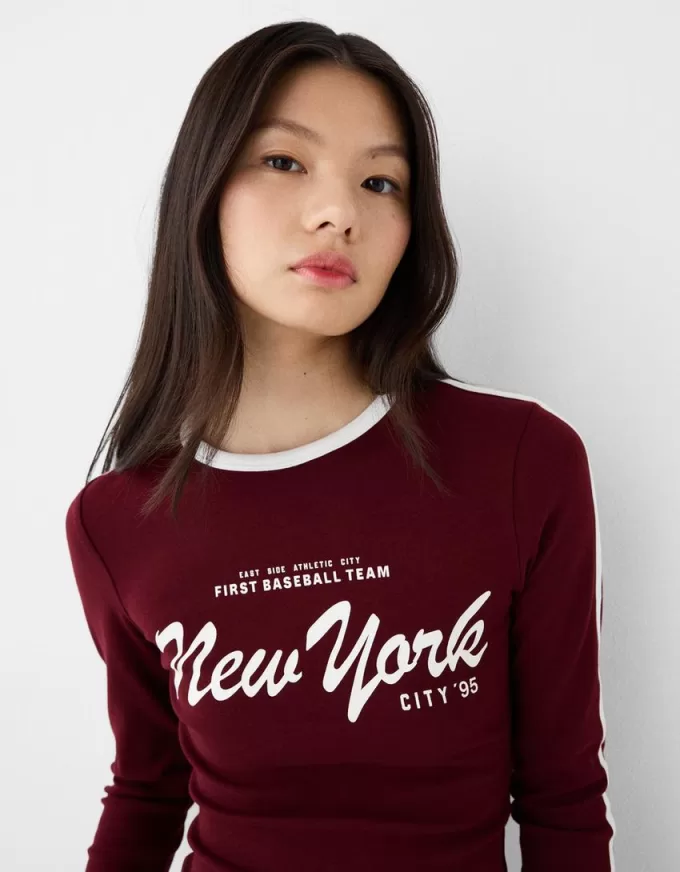Tricou cu maneca lunga cu imprimeu Tricou cu maneca lunga cu imprimeu