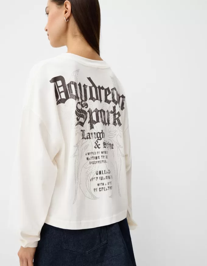 Tricou cu maneca lunga cu imprimeu Tricou cu maneca lunga cu imprimeu