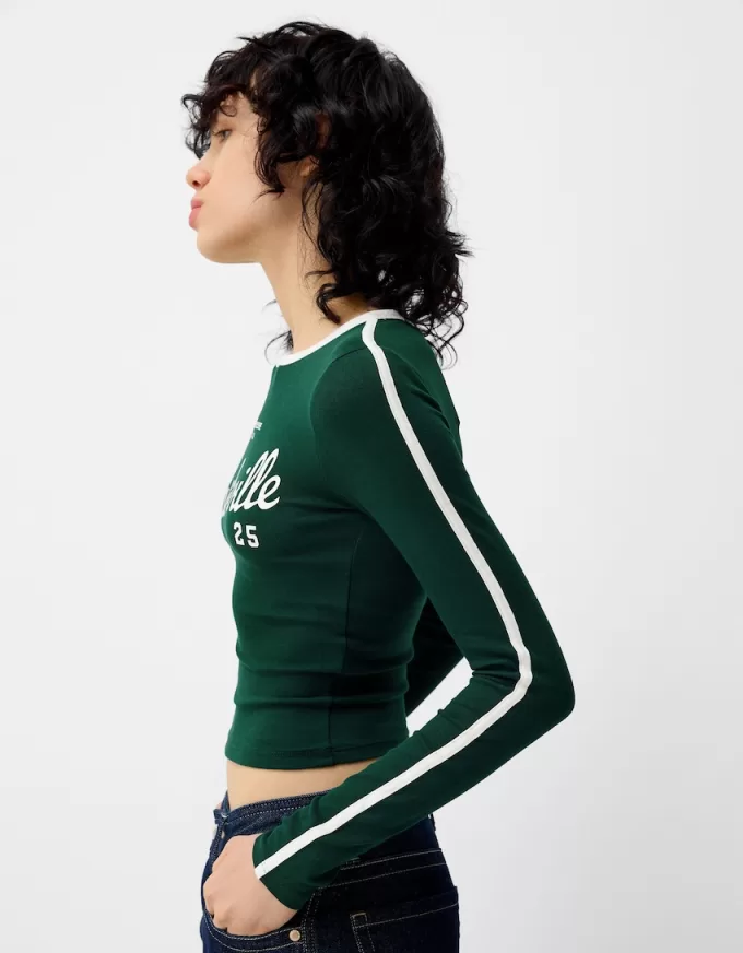 Tricou cu maneca lunga cu imprimeu Tricou cu maneca lunga cu imprimeu