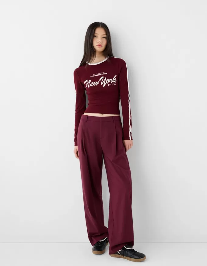 Tricou cu maneca lunga cu imprimeu Tricou cu maneca lunga cu imprimeu