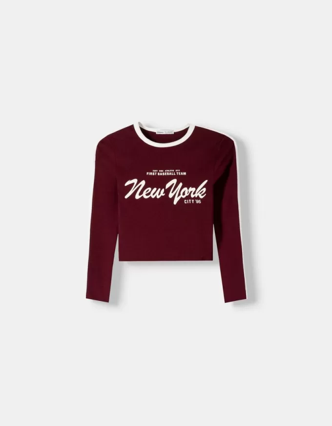 Tricou cu maneca lunga cu imprimeu Tricou cu maneca lunga cu imprimeu