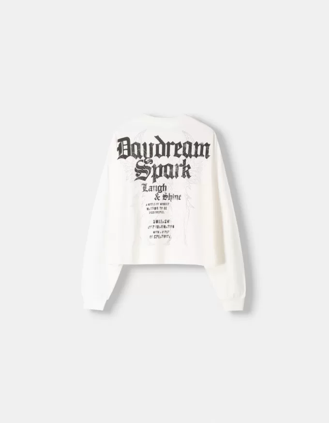 Tricou cu maneca lunga cu imprimeu Tricou cu maneca lunga cu imprimeu