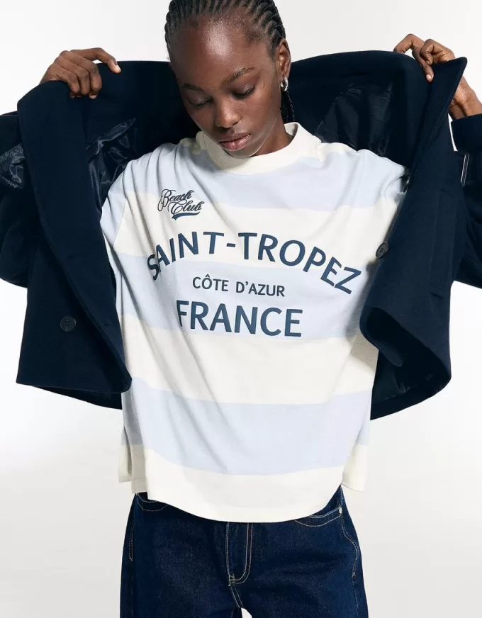 Tricou cu maneca lunga cu imprimeu Tricou cu maneca lunga cu imprimeu