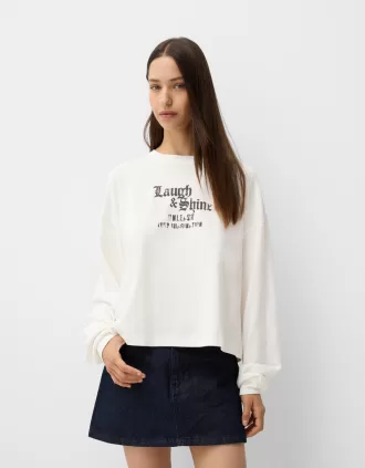 Tricou cu maneca lunga cu imprimeu