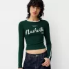 Tricou cu maneca lunga cu imprimeu Tricou cu maneca lunga cu imprimeu