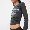 Tricou cu mânecă lungă cu imprimeu Cinnamoroll Tricou cu mânecă lungă cu imprimeu Cinnamoroll