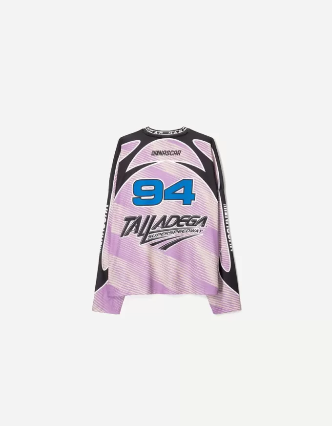 Tricou cu mânecă lungă cu imprimeu Nascar Tricou cu mânecă lungă cu imprimeu Nascar