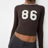 Tricou cu maneca lunga, cu imprimeu si ornamente Tricou cu maneca lunga, cu imprimeu si ornamente