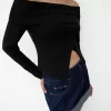 Tricou cu maneca lunga cu nasturi Tricou cu maneca lunga cu nasturi