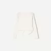 Tricou cu mânecă lungă cu nervuri și dantelă blondă Tricou cu mânecă lungă cu nervuri și dantelă blondă