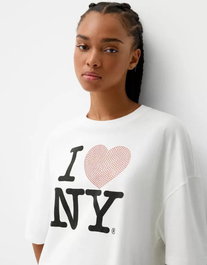 Tricou cu mânecă mijlocie I Love New York Tricou cu mânecă mijlocie I Love New York