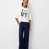 Tricou cu mânecă mijlocie I Love New York Tricou cu mânecă mijlocie I Love New York