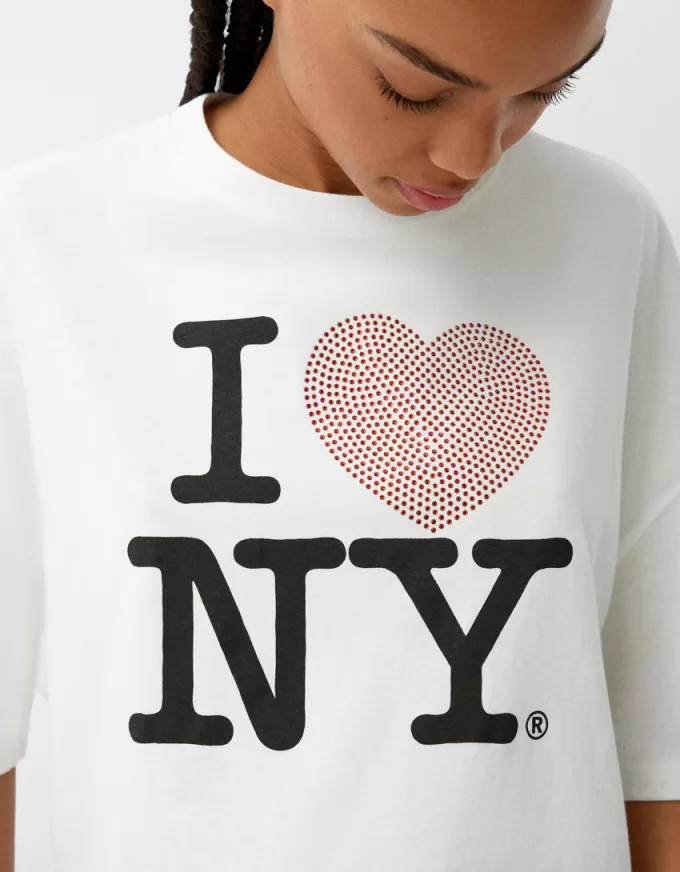 Tricou cu mânecă mijlocie I Love New York Tricou cu mânecă mijlocie I Love New York