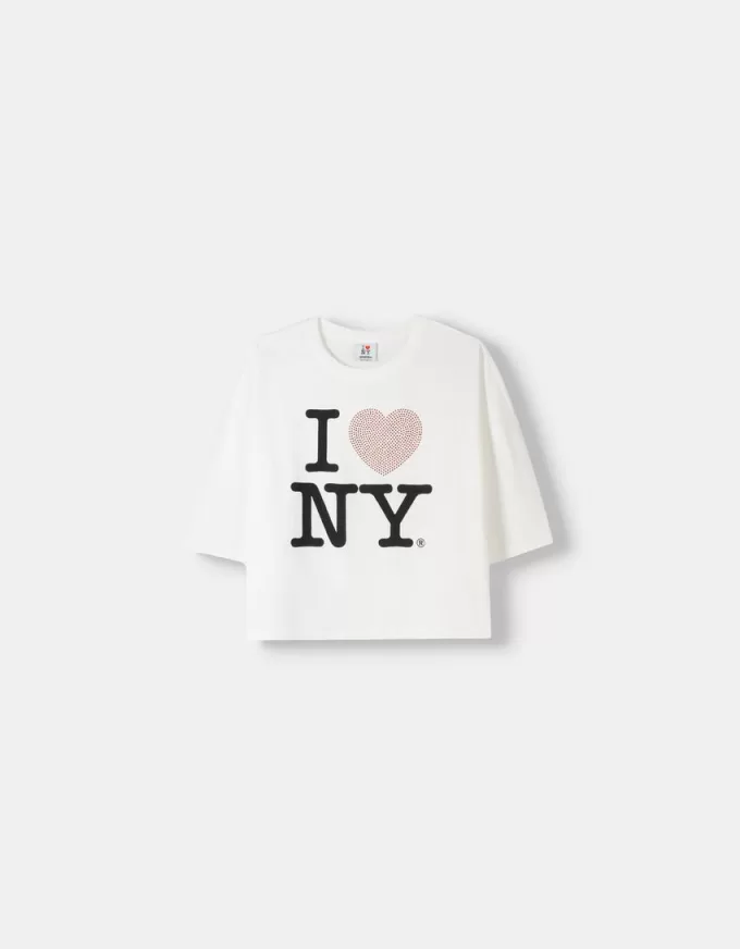 Tricou cu mânecă mijlocie I Love New York Tricou cu mânecă mijlocie I Love New York