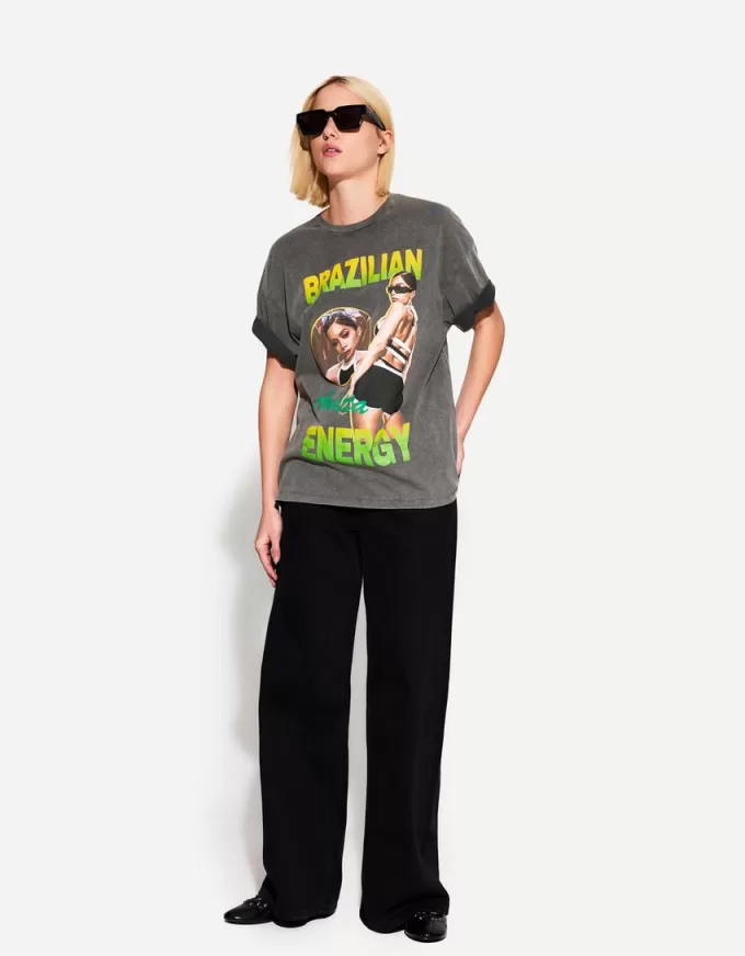 Tricou cu mânecă scurtă Anitta Brazilian Energy Tricou cu mânecă scurtă Anitta Brazilian Energy