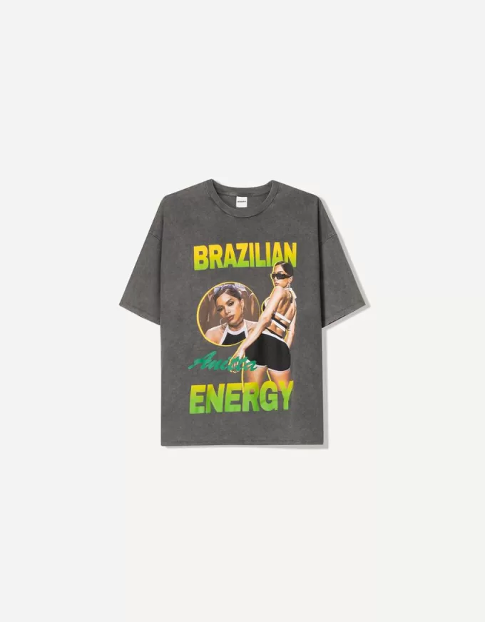 Tricou cu mânecă scurtă Anitta Brazilian Energy Tricou cu mânecă scurtă Anitta Brazilian Energy
