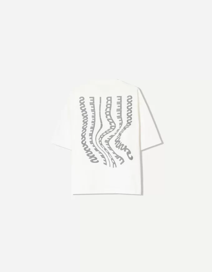Tricou cu mânecă scurtă BERSHKA SERIES cu imprimeu Tricou cu mânecă scurtă BERSHKA SERIES cu imprimeu