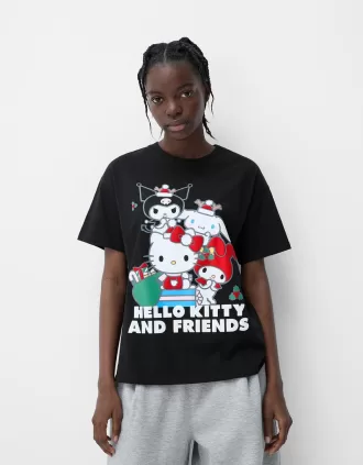 Tricou cu mânecă scurtă Hello Kitty and Friends