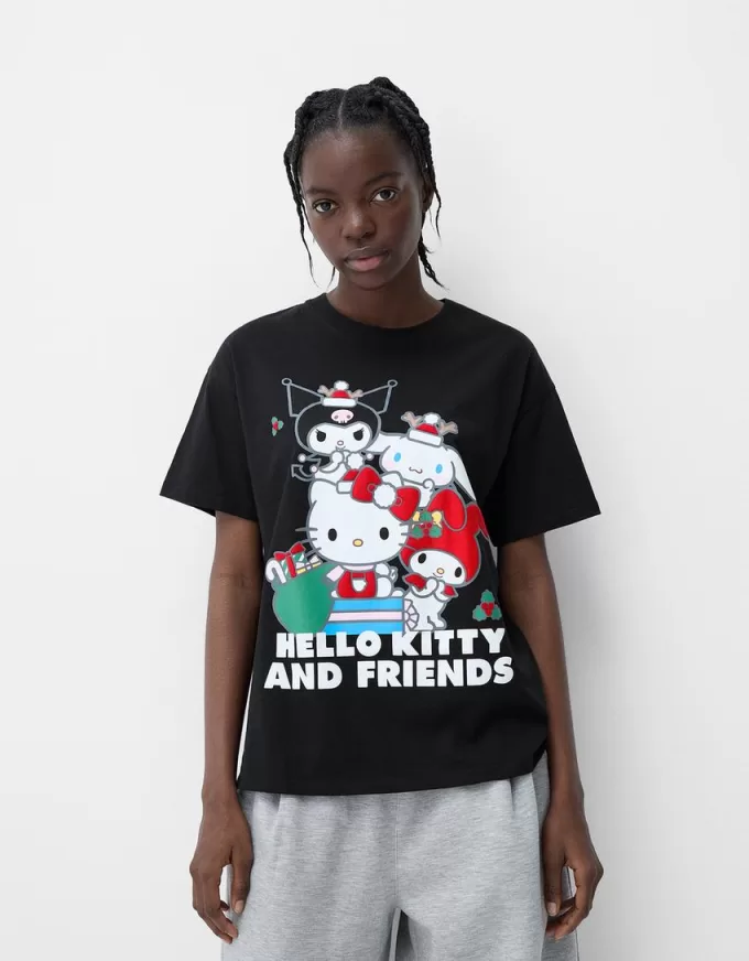 Tricou cu mânecă scurtă Hello Kitty and Friends Tricou cu mânecă scurtă Hello Kitty and Friends