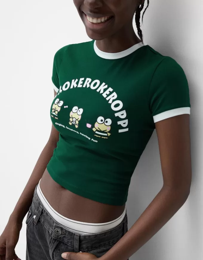 Tricou cu mânecă scurtă Kerokeroderoppi Tricou cu mânecă scurtă Kerokeroderoppi