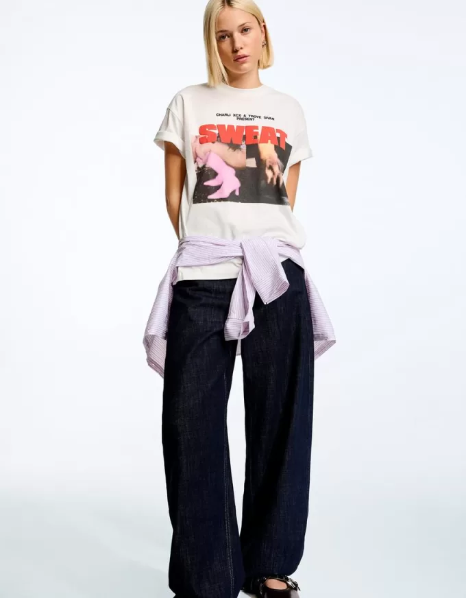 Tricou cu mânecă scurtă Sweat Charli xcx & Troye Sivan Tricou cu mânecă scurtă Sweat Charli xcx & Troye Sivan
