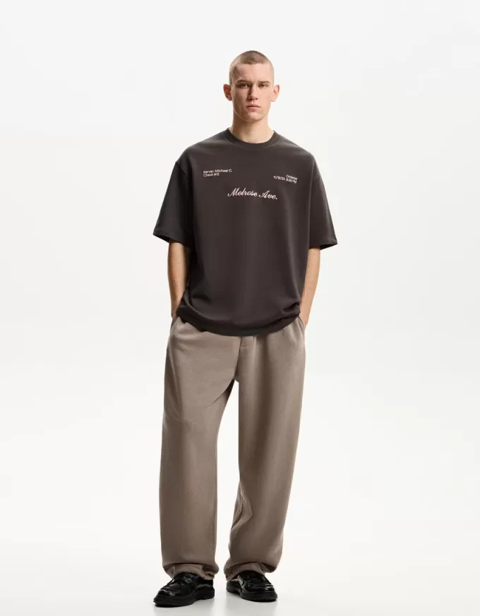 Tricou cu maneca scurta cu broderie Tricou cu maneca scurta cu broderie