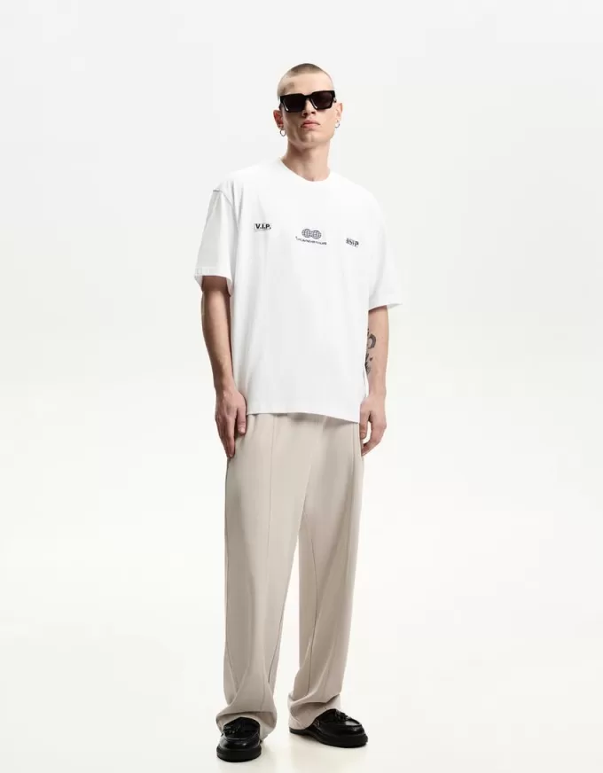 Tricou cu maneca scurta cu broderie Tricou cu maneca scurta cu broderie