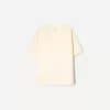 Tricou cu mânecă scurtă cu decolteu în V din bumbac greu Tricou cu mânecă scurtă cu decolteu în V din bumbac greu
