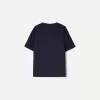 Tricou cu mânecă scurtă cu decolteu în V din bumbac greu Tricou cu mânecă scurtă cu decolteu în V din bumbac greu