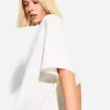 Tricou cu mânecă scurtă cu decolteu în V din bumbac greu Tricou cu mânecă scurtă cu decolteu în V din bumbac greu
