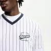 Tricou cu mânecă scurtă cu dungi sport cu imprimeu Tricou cu mânecă scurtă cu dungi sport cu imprimeu