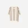 Tricou cu mânecă scurtă cu dungi texturate Tricou cu mânecă scurtă cu dungi texturate
